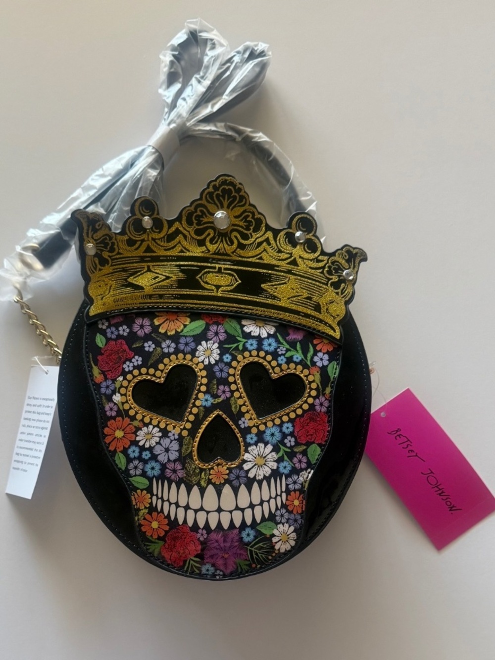 Betsey Johnson Candy Skull Purse